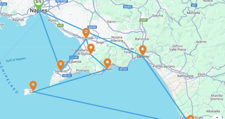 Sorrento Naples et Pompéi